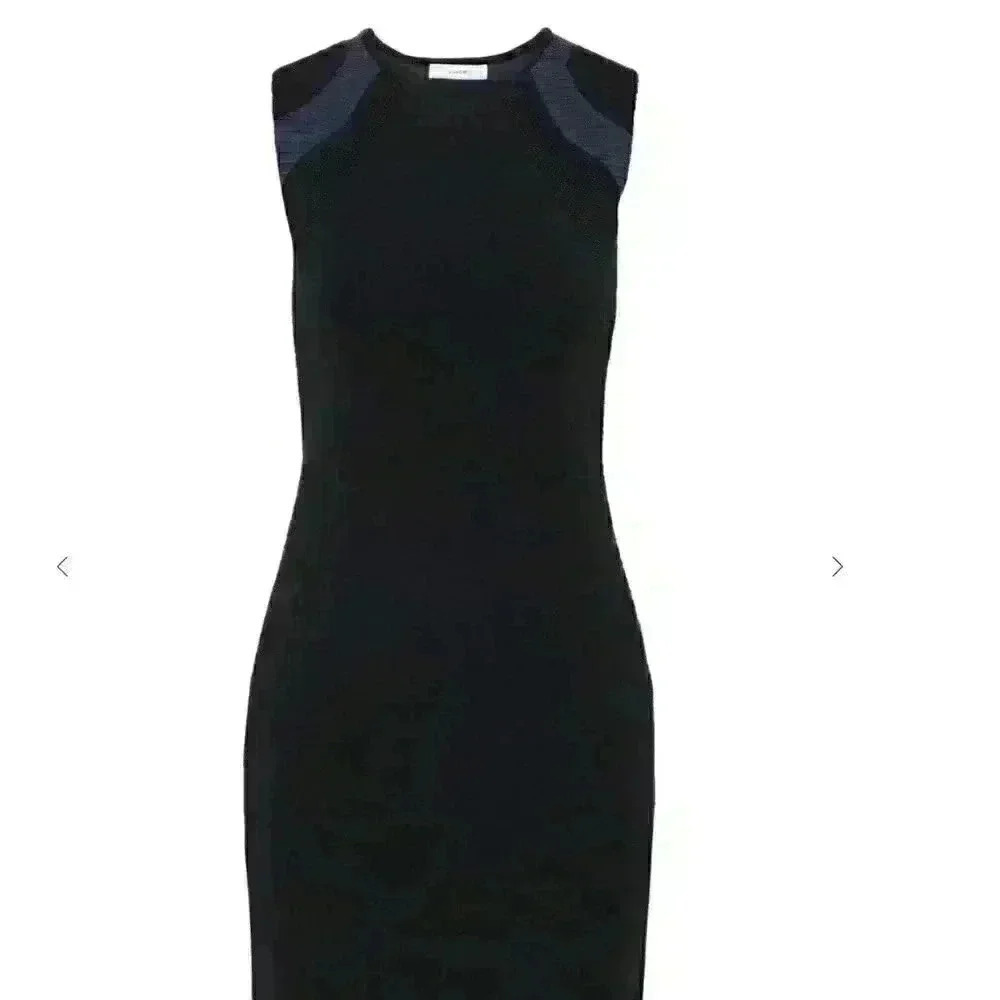 NWOT Women's Black Stretch-knit Mini Dress - Picture 2 of 8